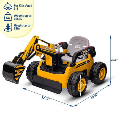 Alluxe® 4WD Electric Kids Ride-On Excavator