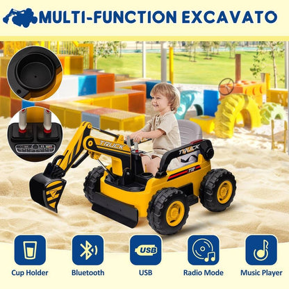 Alluxe® 4WD Electric Kids Ride-On Excavator